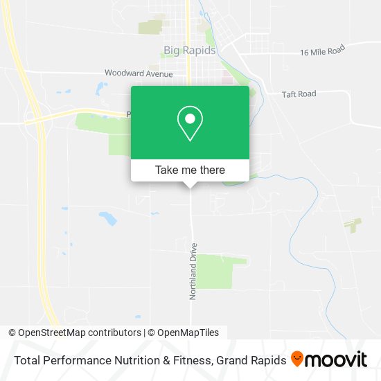 Mapa de Total Performance Nutrition & Fitness