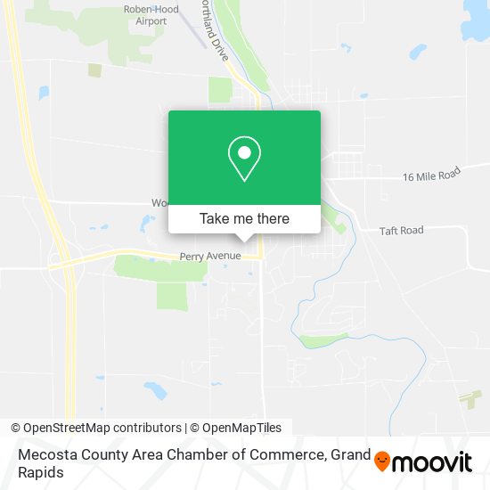 Mapa de Mecosta County Area Chamber of Commerce