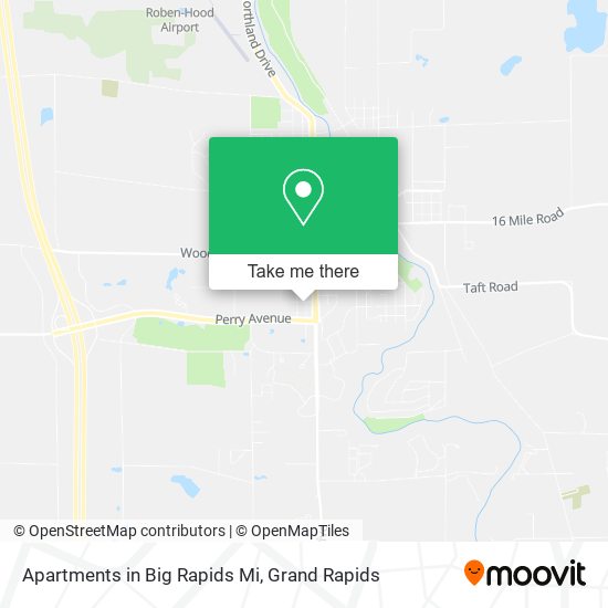 Mapa de Apartments in Big Rapids Mi