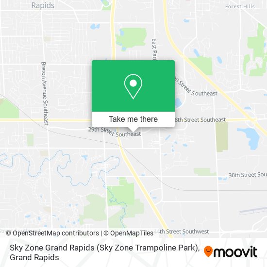 Sky Zone Grand Rapids (Sky Zone Trampoline Park) map