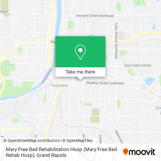 Mary Free Bed Rehabilitation Hosp map