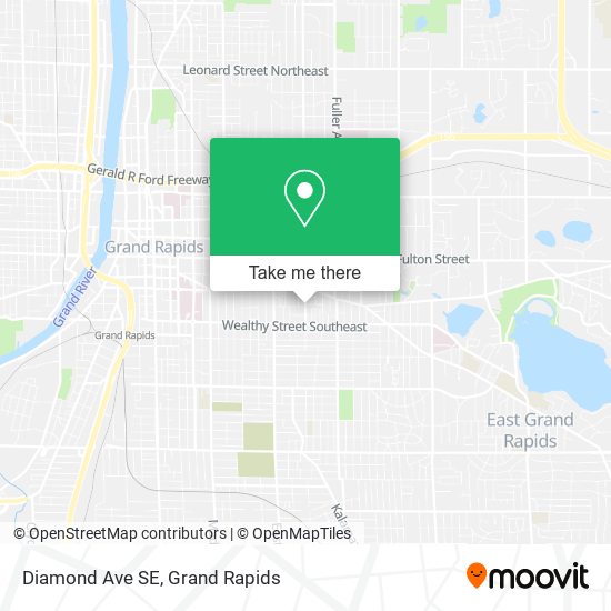 Diamond Ave SE map