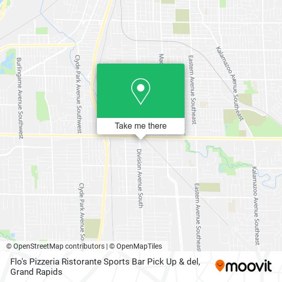 Flo's Pizzeria Ristorante Sports Bar Pick Up & del map