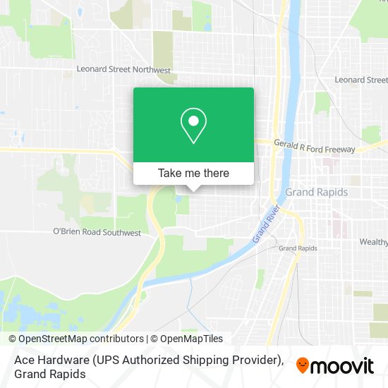 Ace Hardware (UPS Authorized Shipping Provider) map