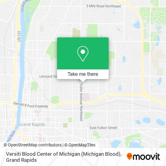 Versiti Blood Center of Michigan (Michigan Blood) map