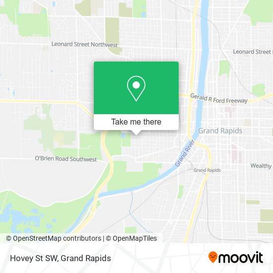 Hovey St SW map