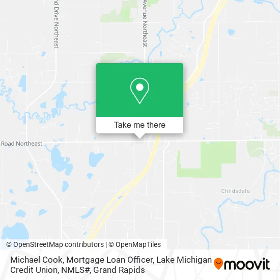 Michael Cook, Mortgage Loan Officer, Lake Michigan Credit Union, NMLS# map