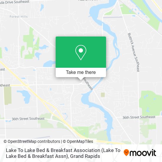 Lake To Lake Bed & Breakfast Association map