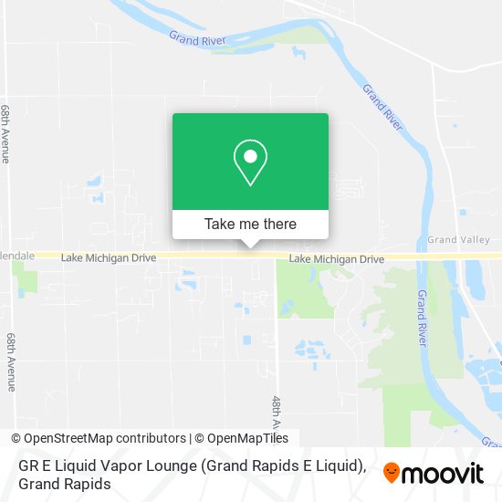 GR E Liquid Vapor Lounge (Grand Rapids E Liquid) map