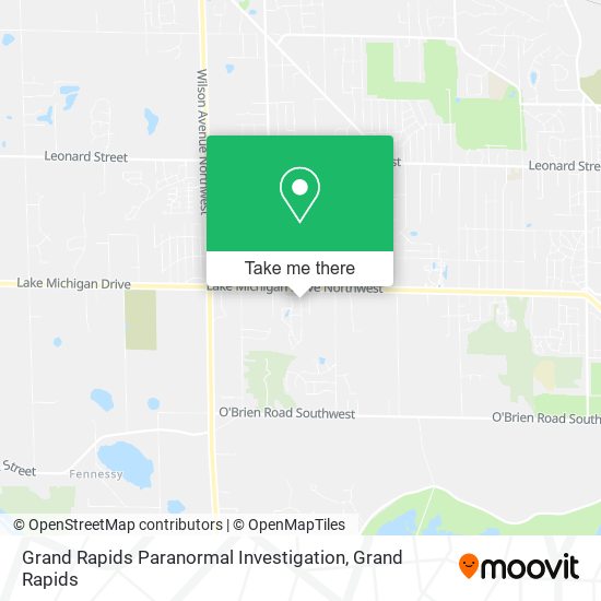 Grand Rapids Paranormal Investigation map