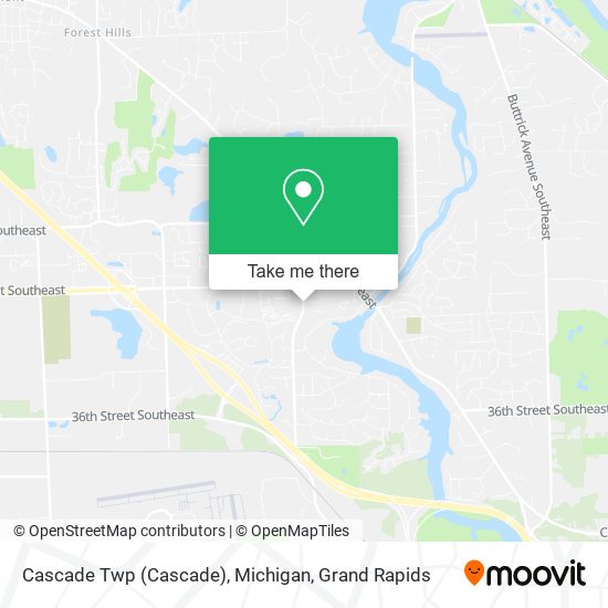 Mapa de Cascade Twp (Cascade), Michigan