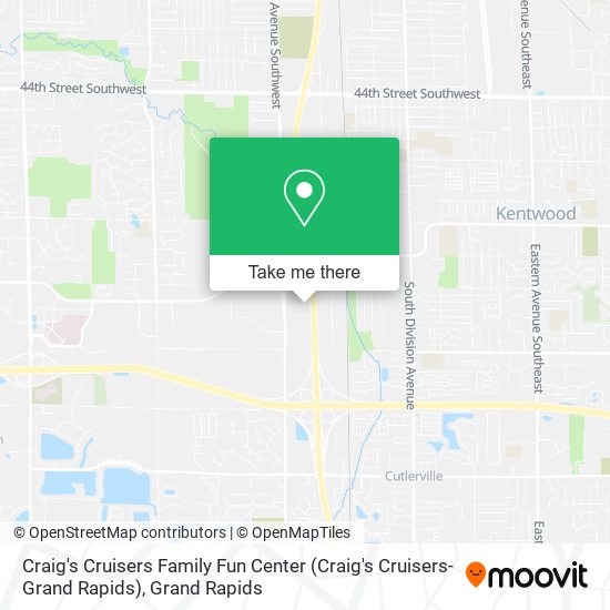 Mapa de Craig's Cruisers Family Fun Center (Craig's Cruisers-Grand Rapids)