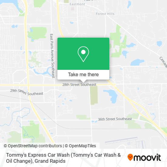 Tommy's Express Car Wash (Tommy's Car Wash & Oil Change) map