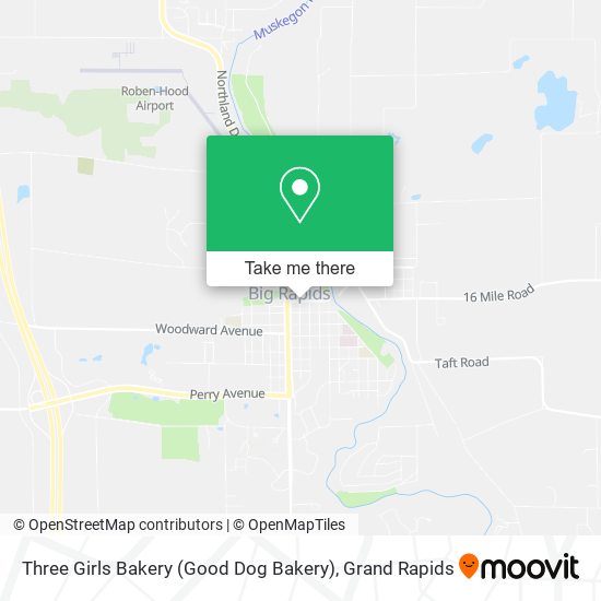 Three Girls Bakery (Good Dog Bakery) map