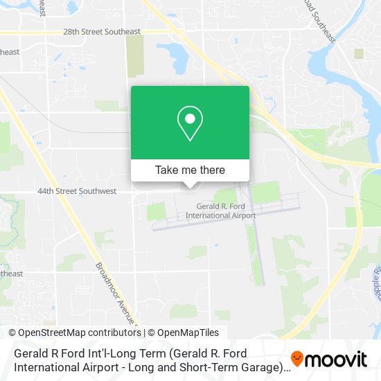 Gerald R Ford Int'l-Long Term (Gerald R. Ford International Airport - Long and Short-Term Garage) map