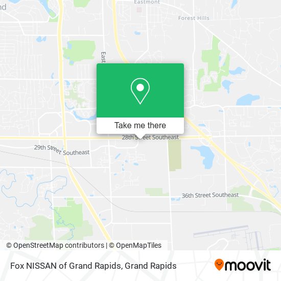 Fox NISSAN of Grand Rapids map