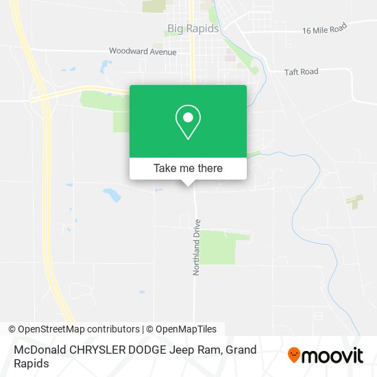 McDonald CHRYSLER DODGE Jeep Ram map