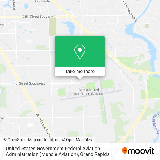 United States Government Federal Aviation Administration (Muncie Aviation) map