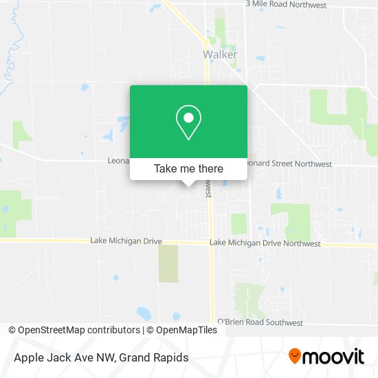 Mapa de Apple Jack Ave NW