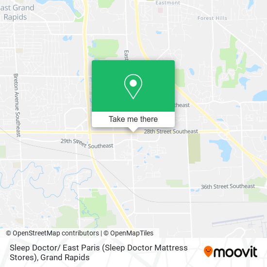 Sleep Doctor/ East Paris (Sleep Doctor Mattress Stores) map