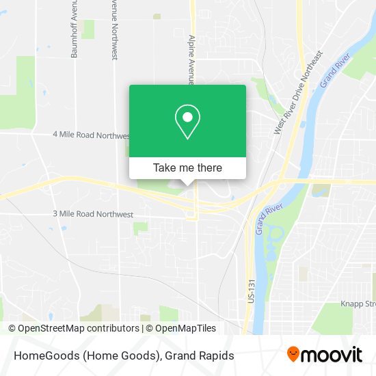 HomeGoods (Home Goods) map