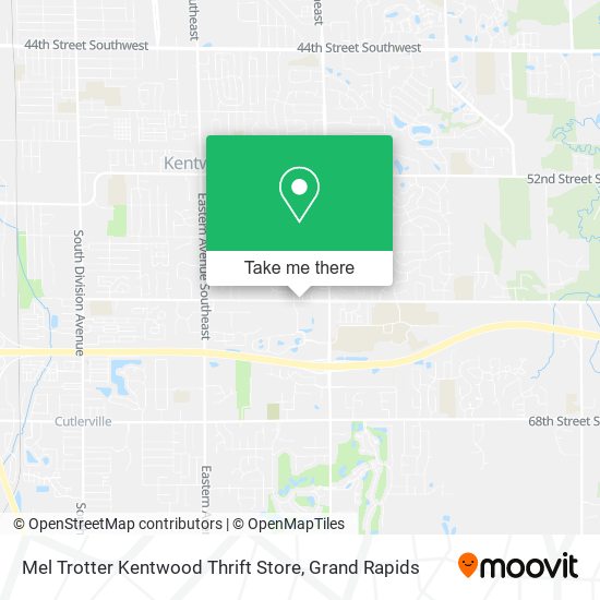 Mel Trotter Kentwood Thrift Store map