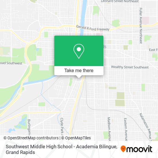 Southwest Middle High School - Academia Bilingue map