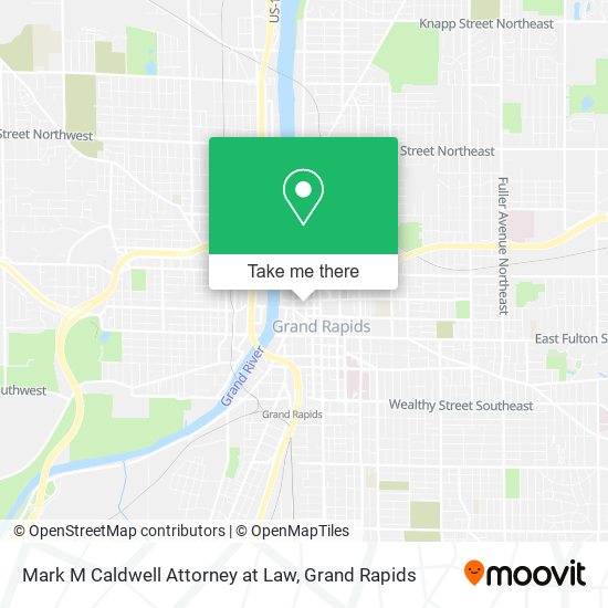 Mark M Caldwell Attorney at Law map