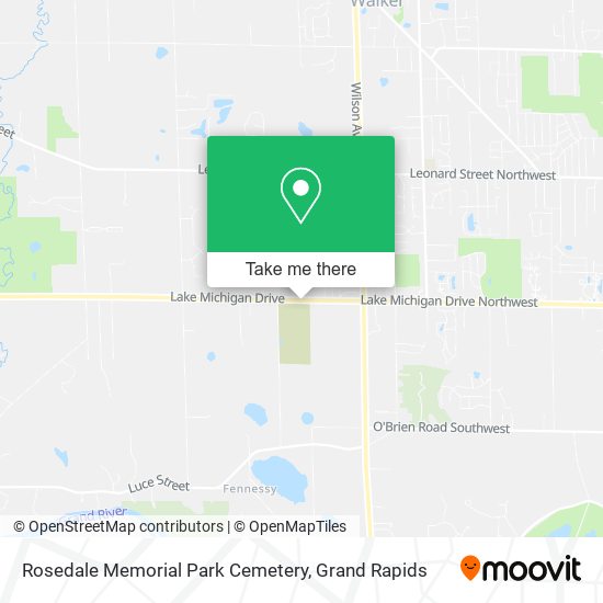 Rosedale Memorial Park Cemetery map