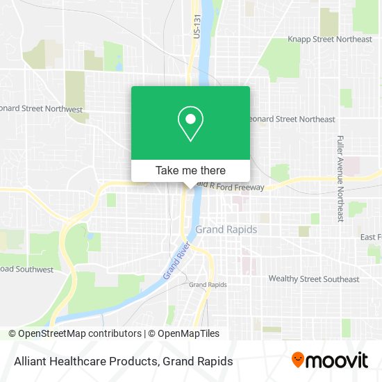 Alliant Healthcare Products map