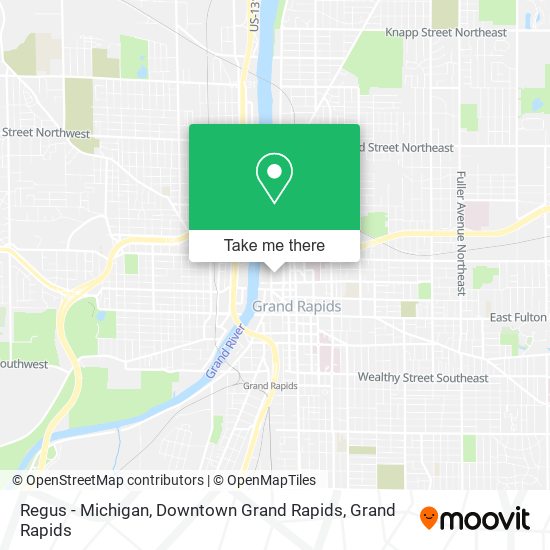Mapa de Regus - Michigan, Downtown Grand Rapids