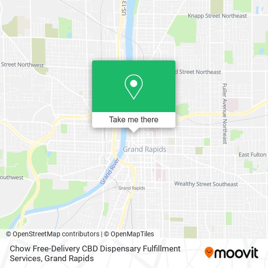 Mapa de Chow Free-Delivery CBD Dispensary Fulfillment Services