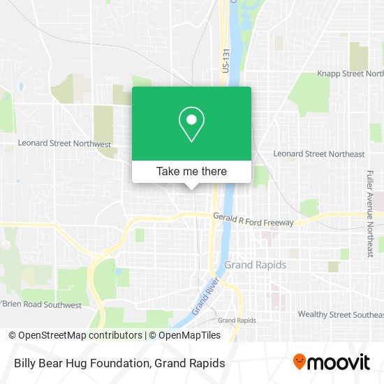 Mapa de Billy Bear Hug Foundation