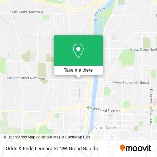 Mapa de Odds & Ends Leonard St NW