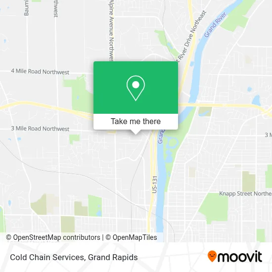 Cold Chain Services map