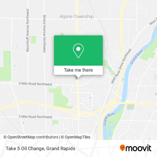 Take 5 Oil Change map