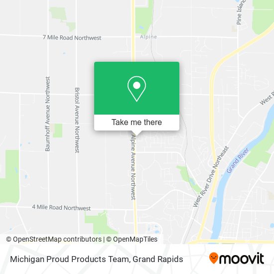 Michigan Proud Products Team map