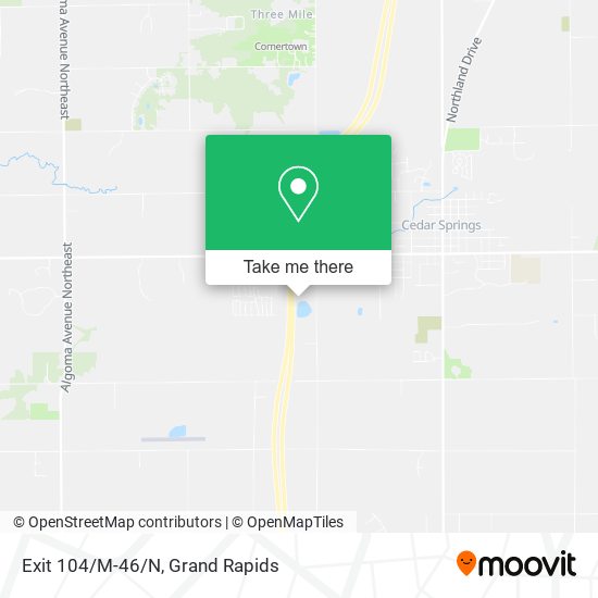 Mapa de Exit 104/M-46/N