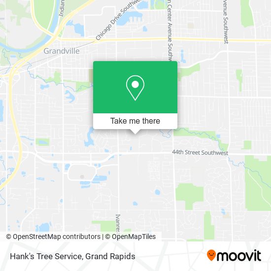 Hank's Tree Service map