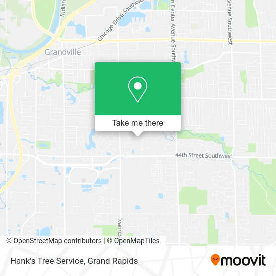 Hank's Tree Service map