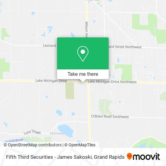 Fifth Third Securities - James Sakoski map