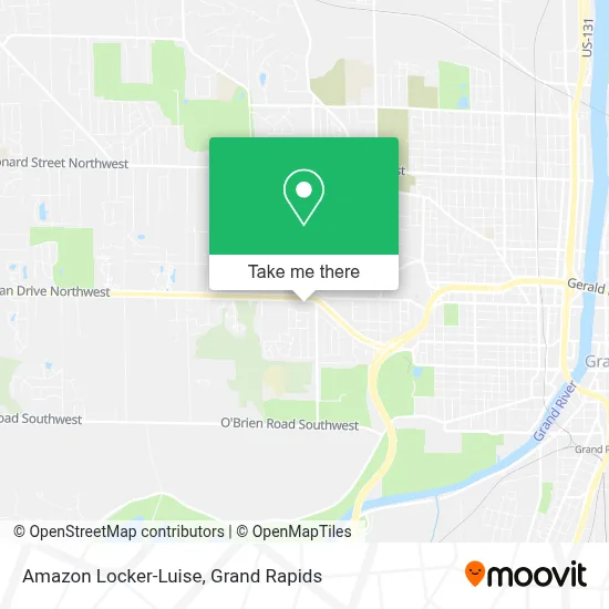 Amazon Locker-Luise map