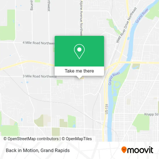 Back in Motion map