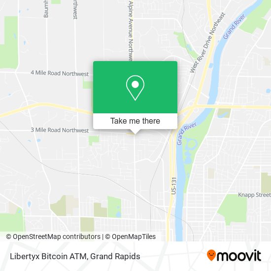 Mapa de Libertyx Bitcoin ATM