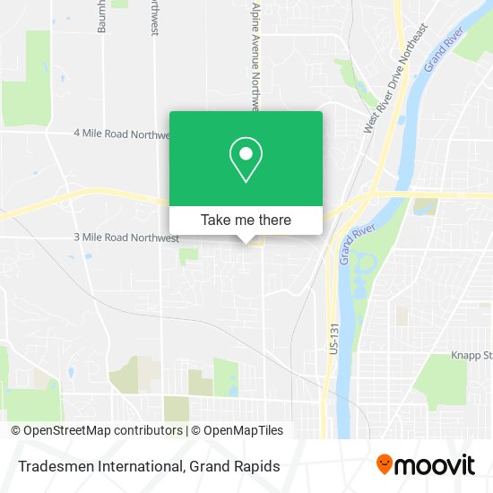 Tradesmen International map