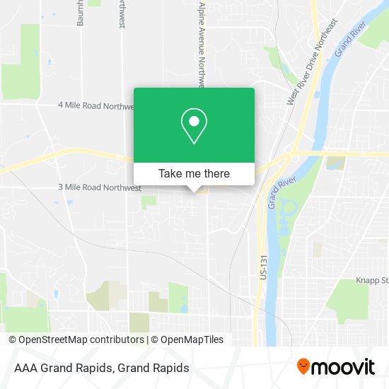 AAA Grand Rapids map