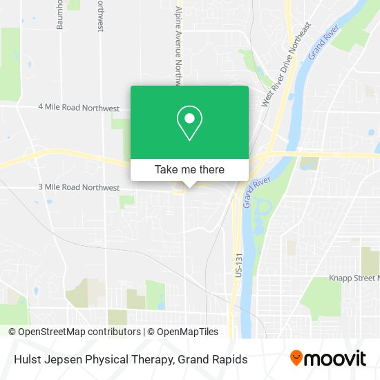 Hulst Jepsen Physical Therapy map