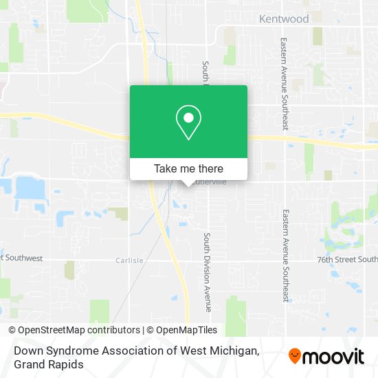 Mapa de Down Syndrome Association of West Michigan