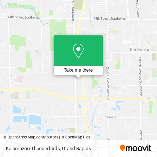 Kalamazoo Thunderbirds map