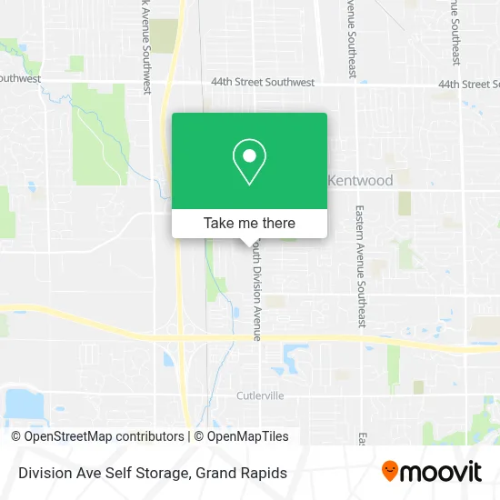 Division Ave Self Storage map